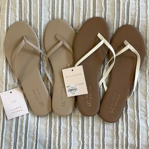 NWT LC Lauren Conrad flip flops Size 8